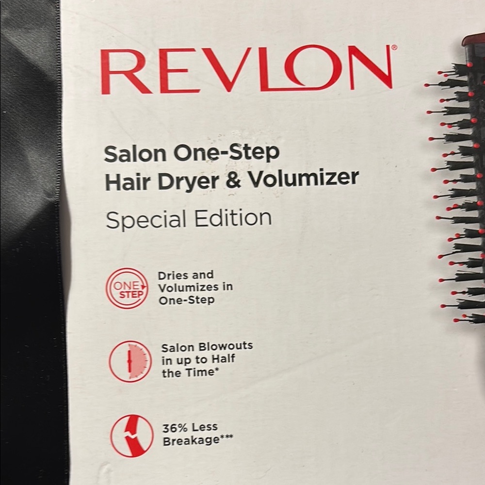 Revlon Red and Black Hair Styling Tool Volumizer Brush - Picture 2 of 5